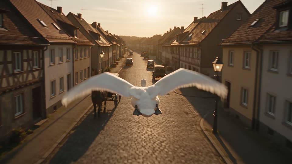 Der Flug im fertigen Film